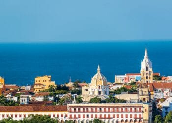 Cartagena old town in Colombia