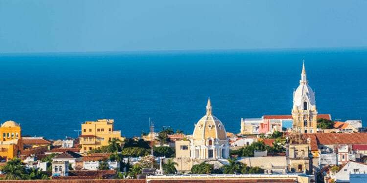 Cartagena old town in Colombia