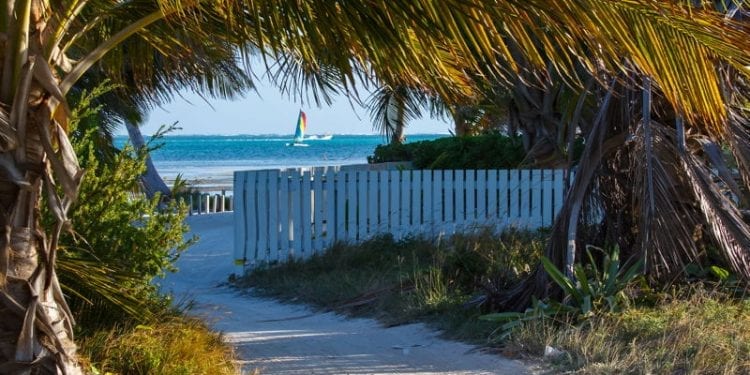 beach road in belize