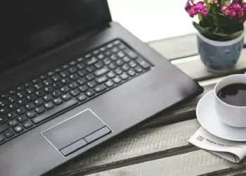 Running an online business from a laptop