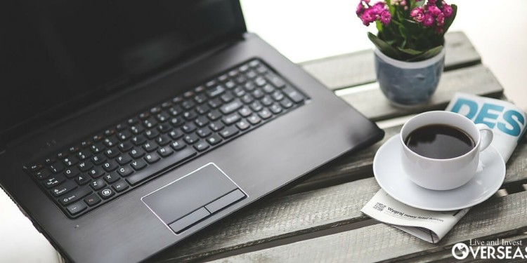 Running an online business from a laptop