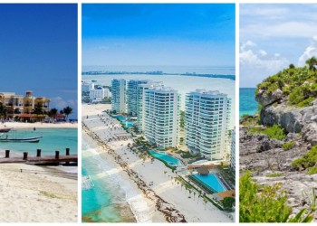 The Three Main Destinations Of Riviera Maya: Cancún, Playa del Carmen, And Tulum.