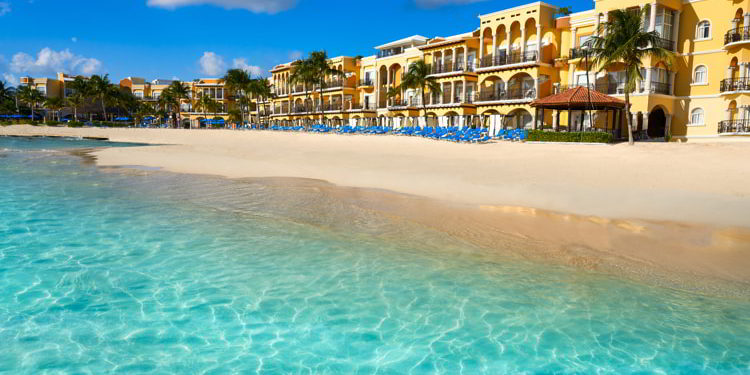 Playa del Carmen beach in Riviera Maya