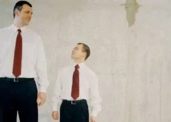 short man, tall man