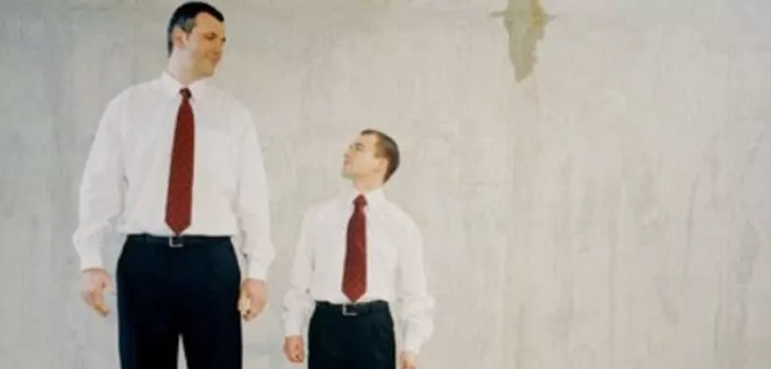 short man, tall man