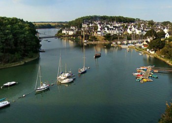 Boats docked in the bay of Morbihan