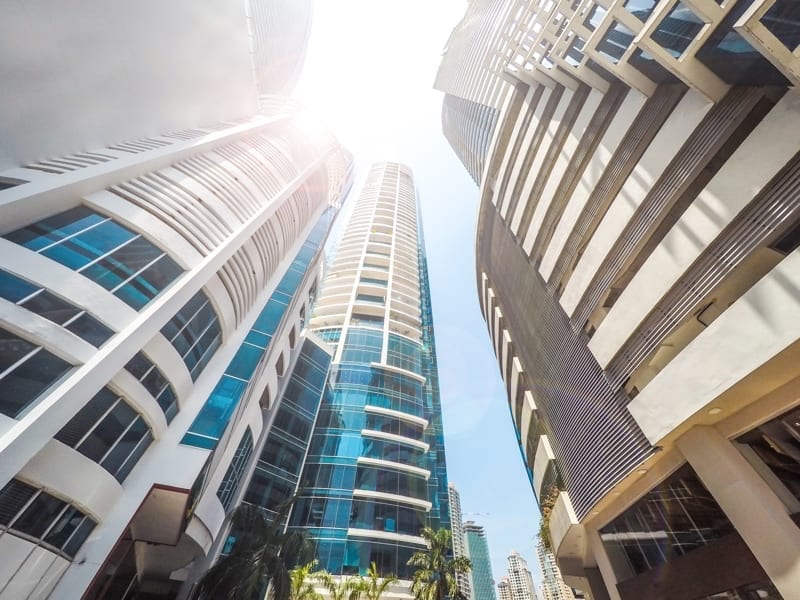 City skyline at Panama City, Panama.