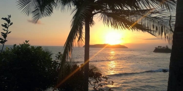 Sunset at Panama Azuero Coast