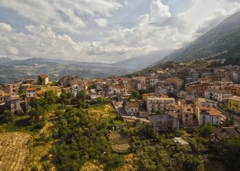 Town in Abruzzo Italy