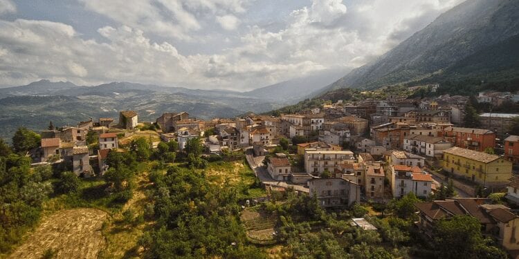 Town in Abruzzo Italy