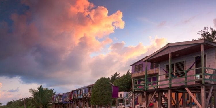 Beach houses in Belize