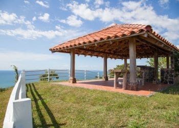 View of a hilltop at Los Islotes