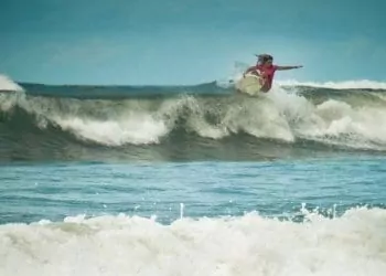 a surfer in santa catalina