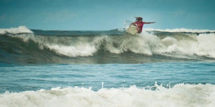 a surfer in santa catalina