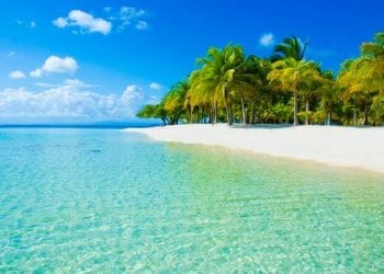 A quiet tropical beach in Belize