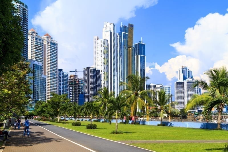 Skyscrapers in Panama City, Panama.