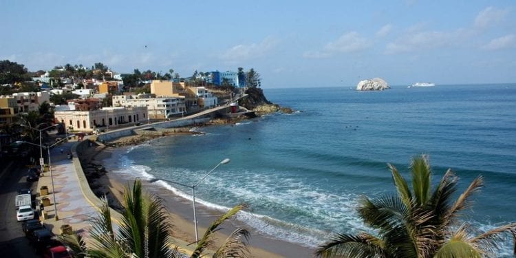 Mazatlan sea front view. Cost of living in Mazatlan