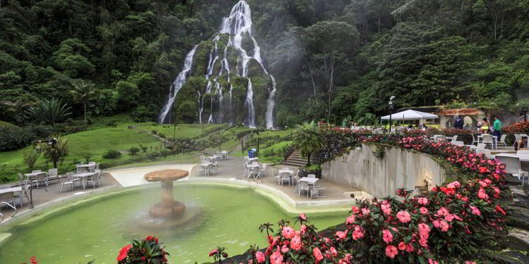 Thermal sources Santa Rosa de Cabal in the coffee zone of Pereira, Colombia