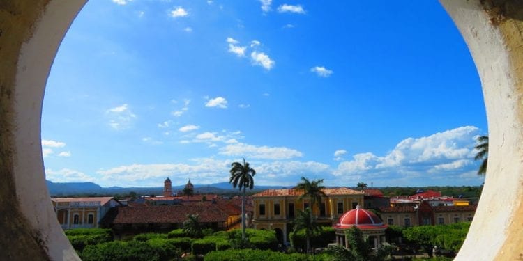 Colonial buildings granada nicaragua