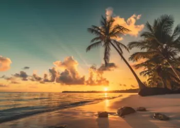 Tropical beach in Punta Cana, Dominican Republic