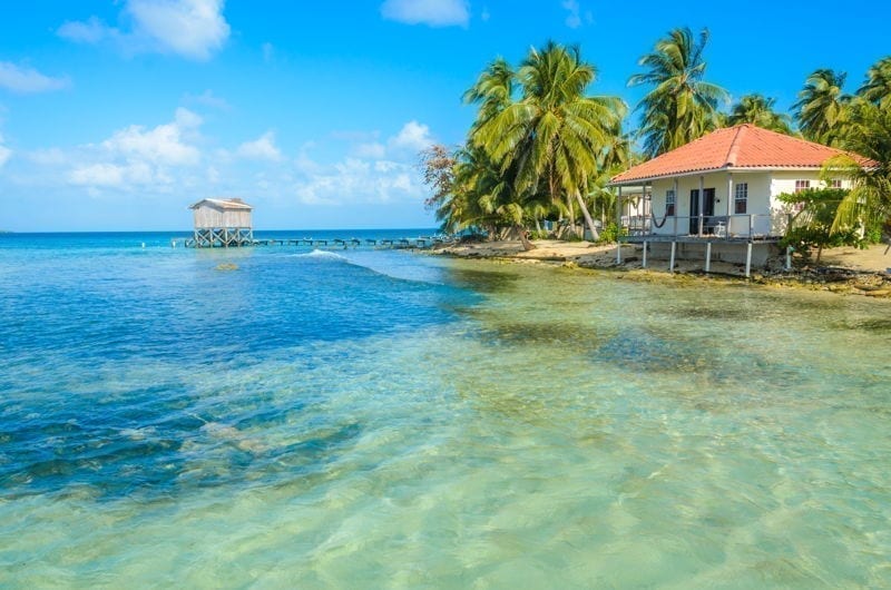 bungalow by the sea in belize
