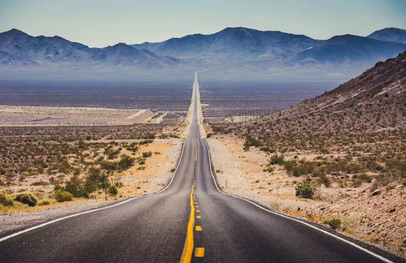 road to mexico through desert