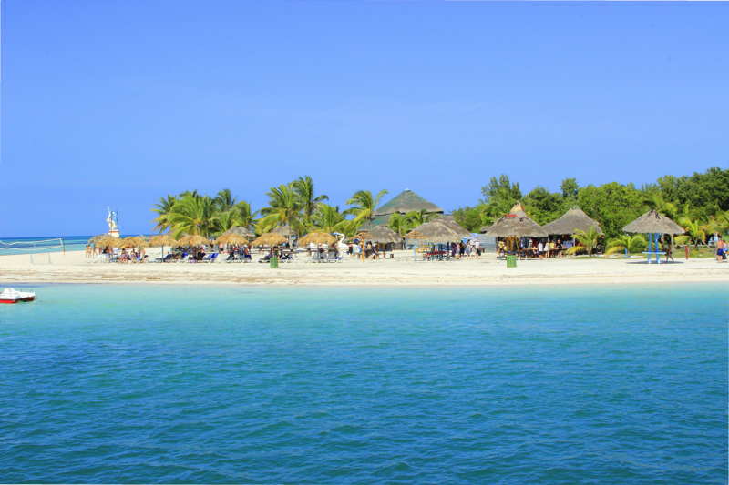 small beach shacks in Belize