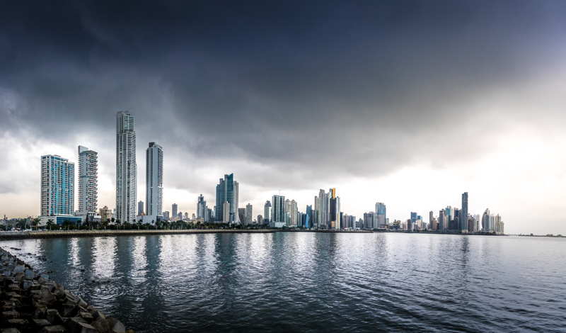 panama city stormy day