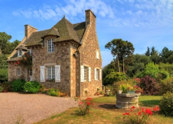 A traditional French country house in Brittany, France. property overseas real estate