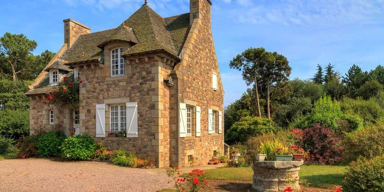 A traditional French country house in Brittany, France. property overseas real estate