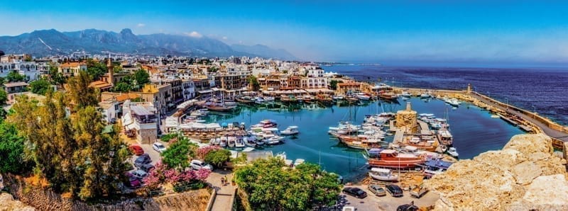 Kyrenia marina in Cyprus.