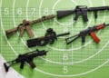 Weapons in the shooting range