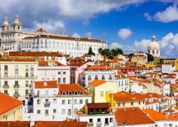 Lisbon, Portugal in the Alfama District.