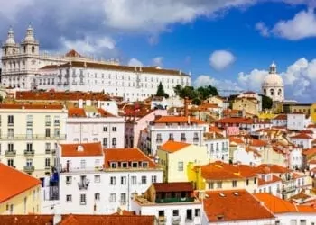 Lisbon, Portugal in the Alfama District.