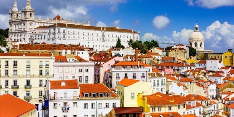 Lisbon, Portugal in the Alfama District.