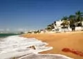 Beautiful beach at Puerto Vallarta beach on Pacific coast of Mexico