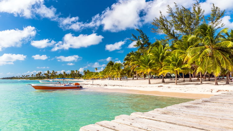 Caribbean beach in Dominican Republic
