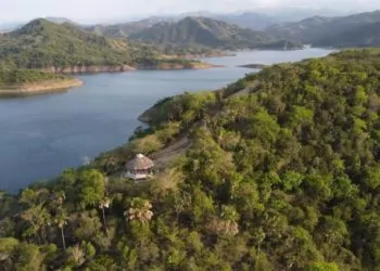 A dam in Moncion, Dominican Republic
