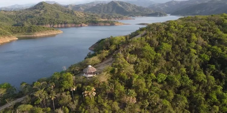 A dam in Moncion, Dominican Republic