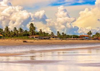 The beach El Rompio on Azuero Peninsula, Panama.