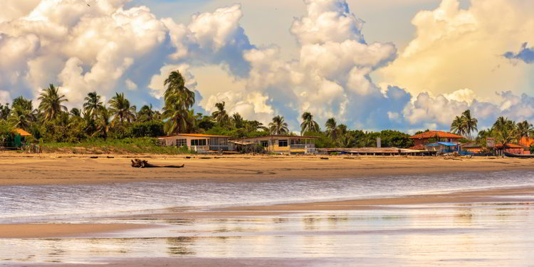 The beach El Rompio on Azuero Peninsula, Panama.