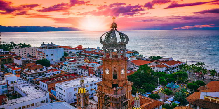 Sunset in Puerto Vallarta, Mexico