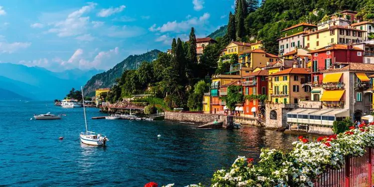 Varenna, small town on lake Como, Italy