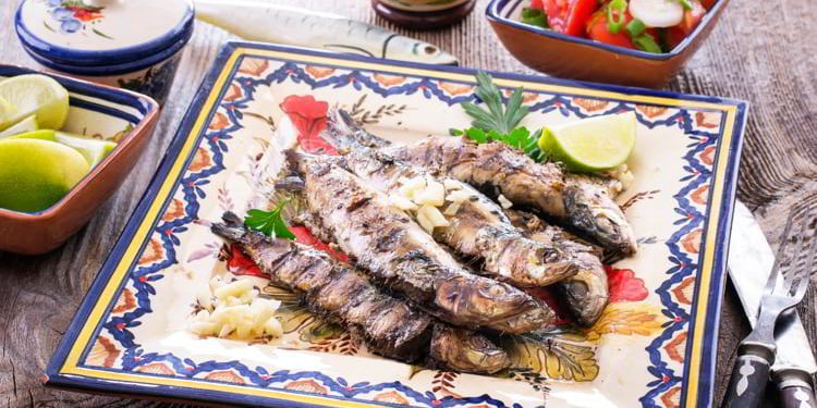 Portuguese grilled sardines