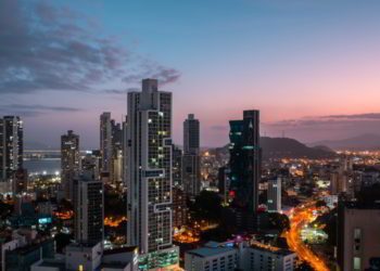 Skyscraper cityscape of Panama City, Panama