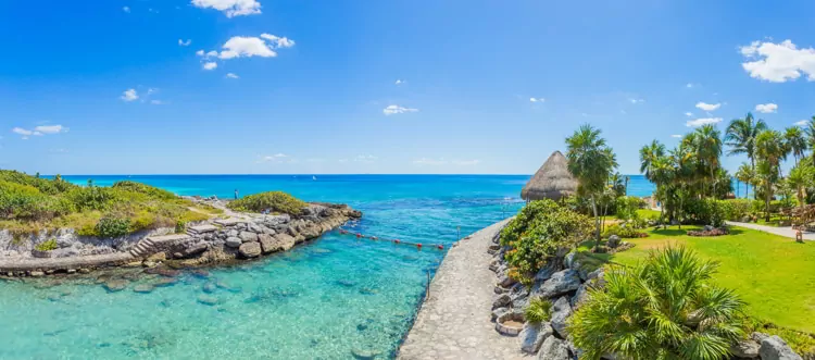 Caribbean beach in Mexico