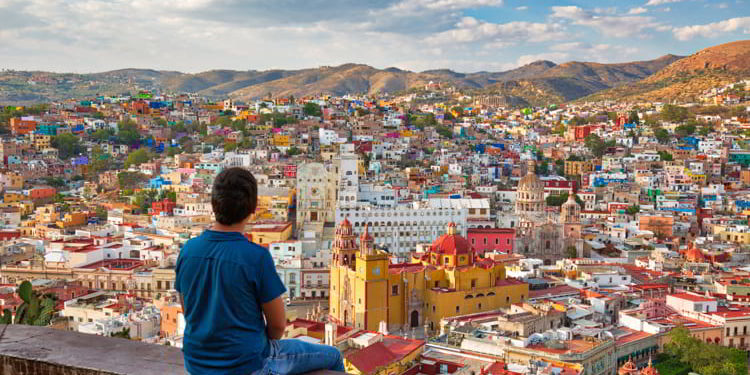 Guanajuato, scenic city lookout near Pipila