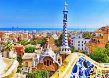 Gorgeous and amazing Park Guel in Barcelona.