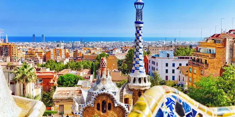 Gorgeous and amazing Park Guel in Barcelona.