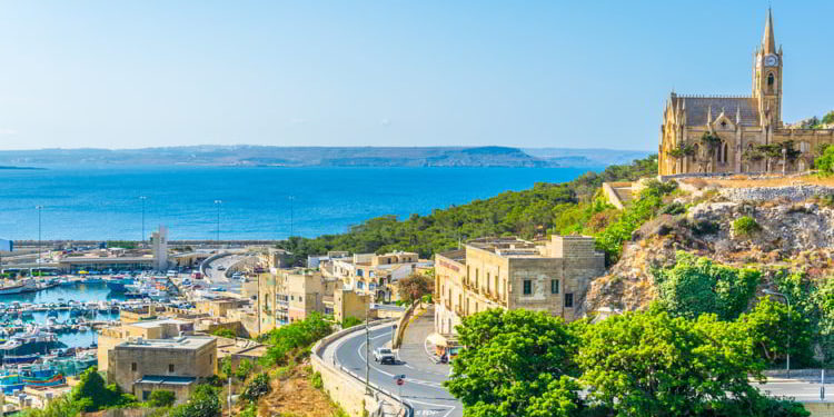 Church of Our lady of Lourdes in Mgarr, Gozo, Malta